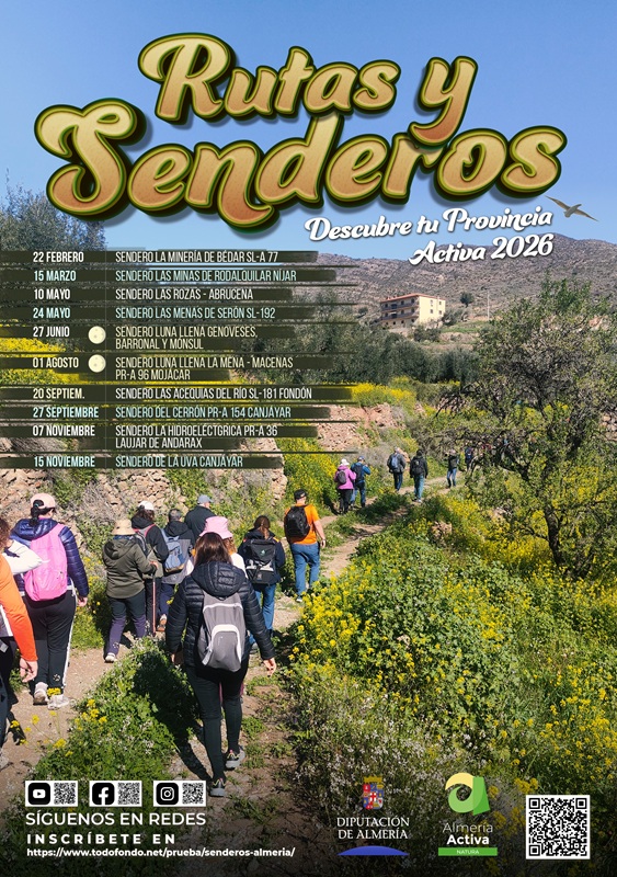 Rutas y Senderos. Sendero Luna Llena  Mojácar 01-08-26